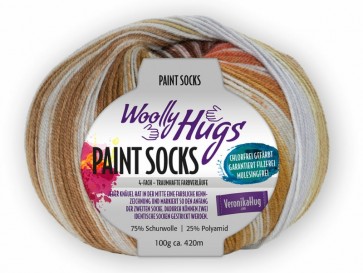 Woolly Hugs paint socks # 202 4ply 100gr
