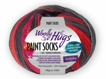 Woolly Hugs paint socks # 204 4ply 100gr