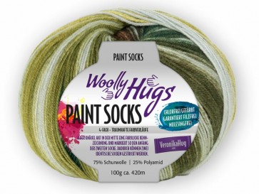 Woolly Hugs paint socks # 206 4ply 100gr