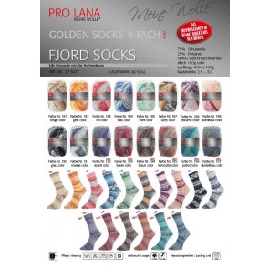 Pro Lana Golden socks Fjord # 194 100gr 4ply NEW color