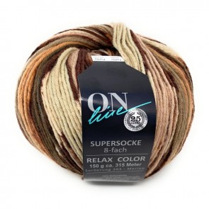ONline Supersocke 150 Relax merino color # 2599 *8ply 