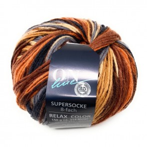 ONline Supersocke 150 Relax merino color # 2600 *8ply 