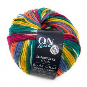 ONline Supersocke 150 Relax merino color # 2604 *8ply 